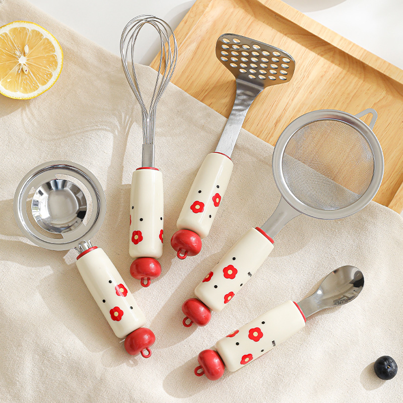 Baby Food Strainer - Juego de Utensilios Vibrantes para Preparación