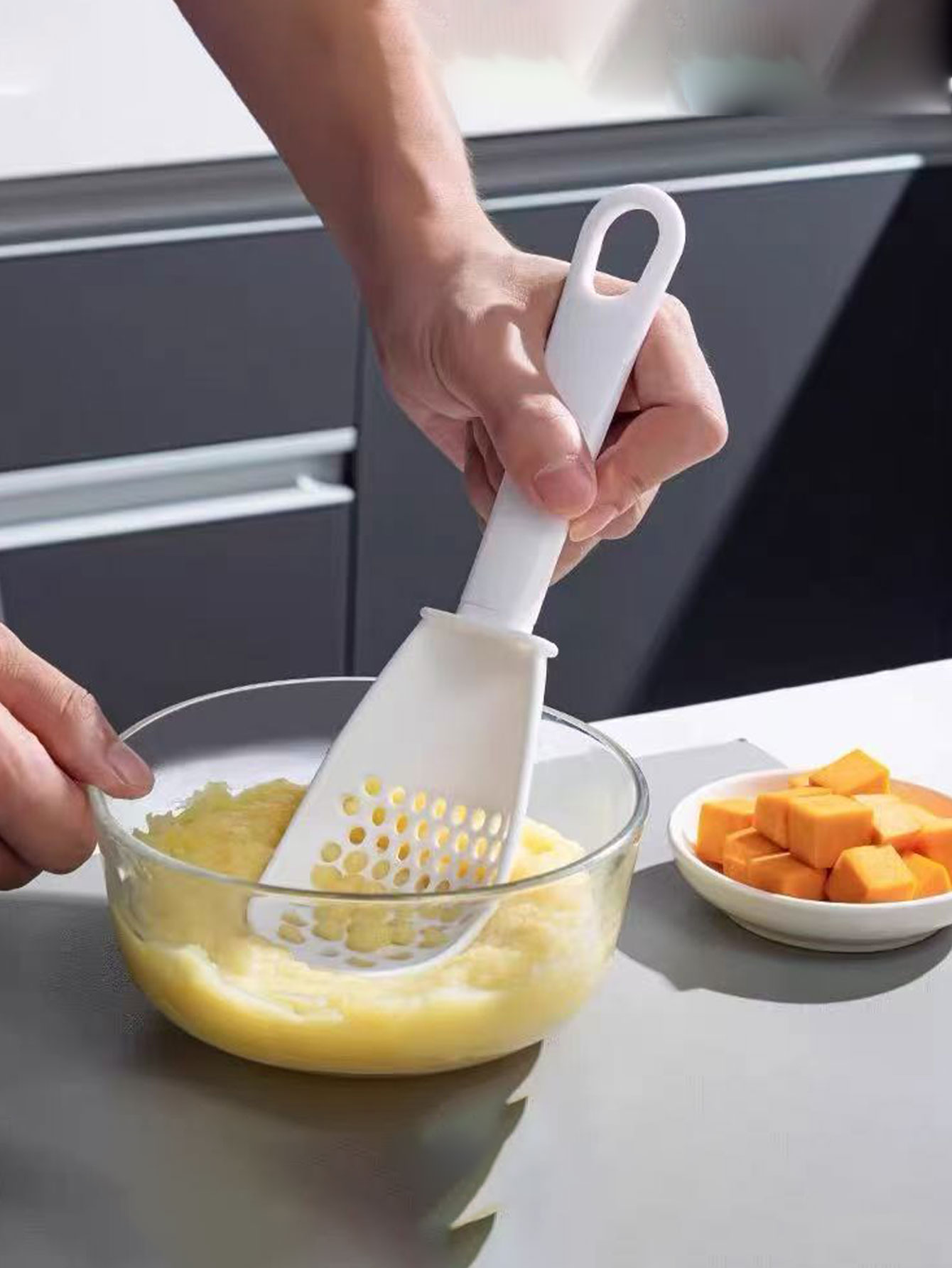 Baby Food Strainer - Cuchara de cocina multifuncional, triturador de