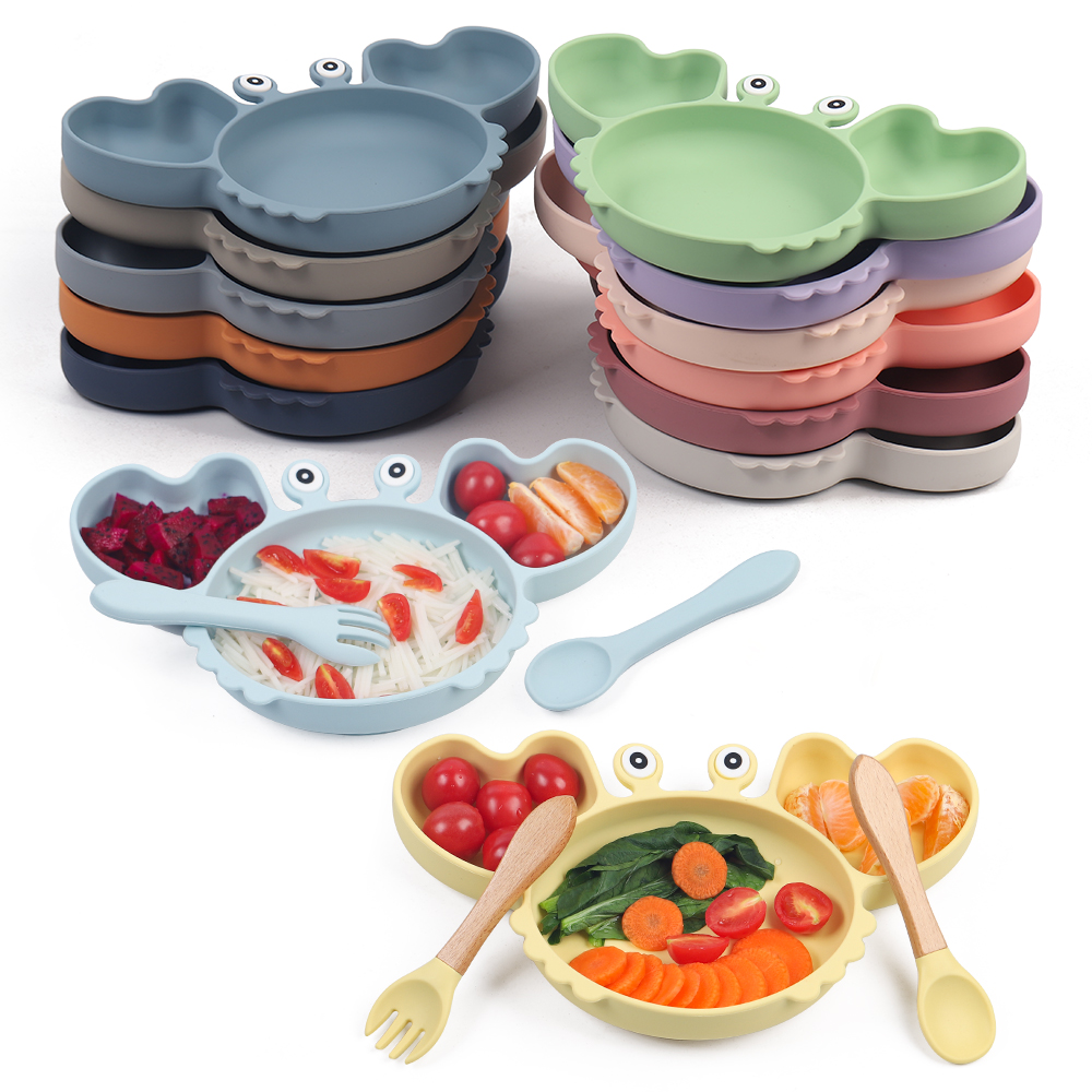 Baby Food Menu - Cuencos de silicona para bebé, platos,