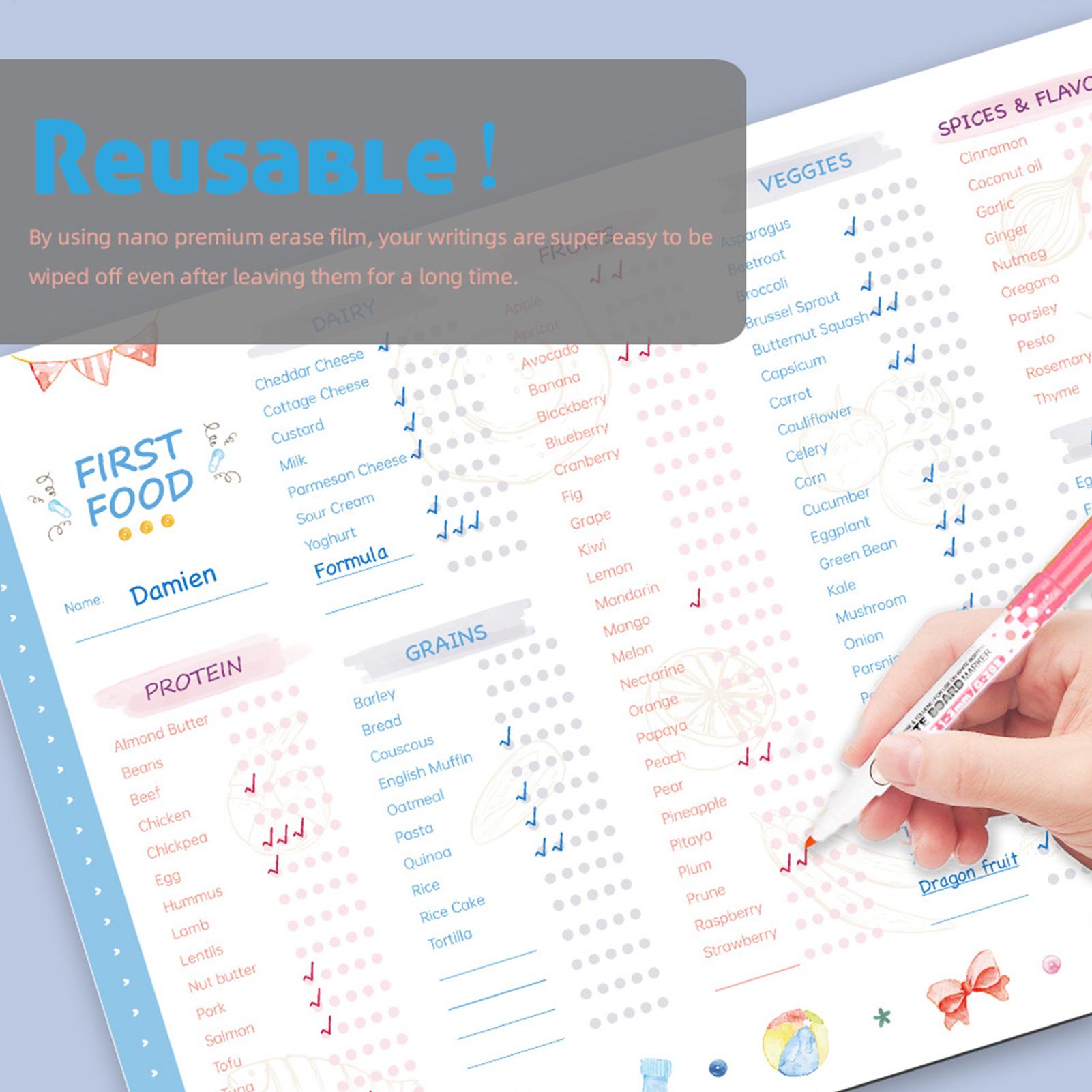 Baby Food Menu - Lista de Comprobación de Primeros Alimentos