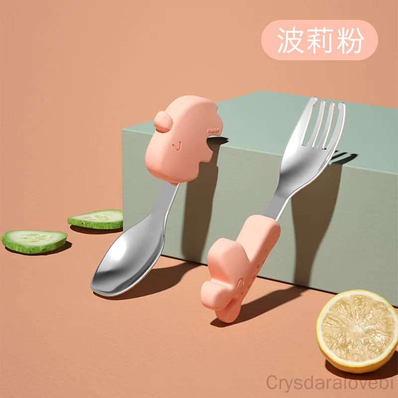 Baby Food Japan - Juego de cuchara y tenedor corto