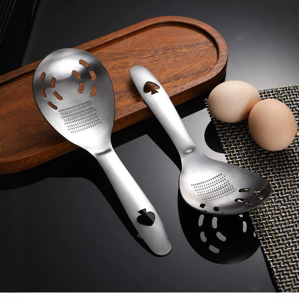 Baby Food Strainer - Cuchara de Acero Inoxidable Multifuncional para