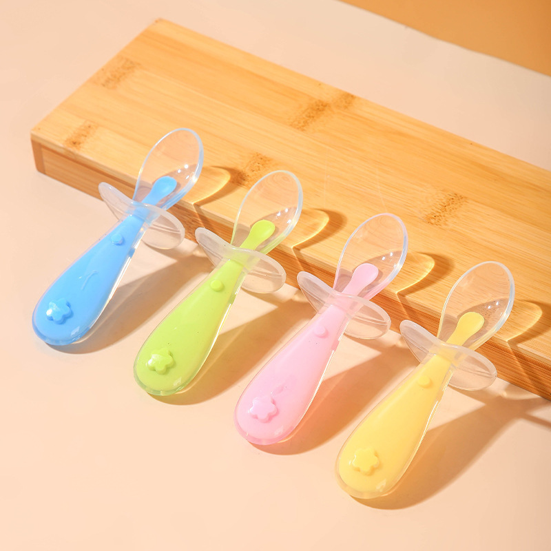 Baby Rice Food - Cuchara de silicona para bebé, alimentación