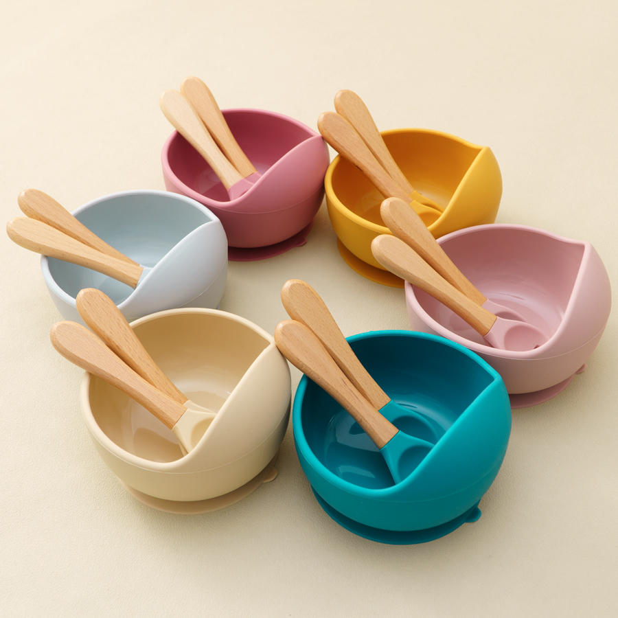 Baby Food Menu - Mamaplan-Juego de alimentación de silicona para