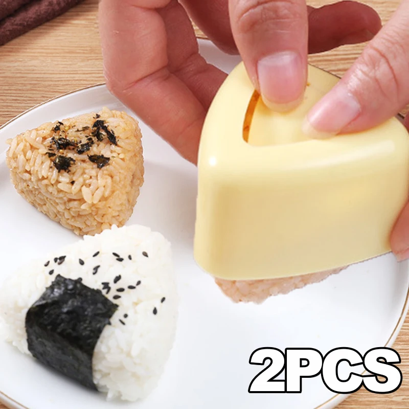 Baby Rice Food - Molde triangular de plástico para Sushi,