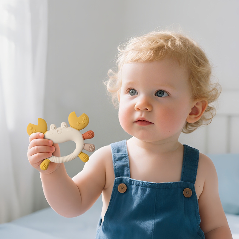 Baby Food Intake - El juguete de cangrejo multicolor de