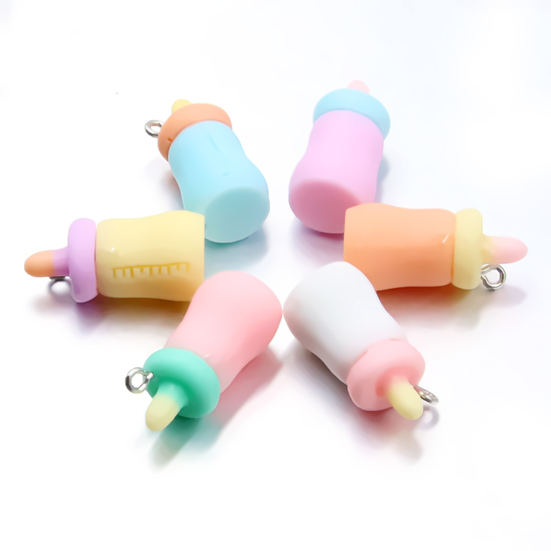 Baby Food Flavors - Pendientes de resina 3D Kawaii para