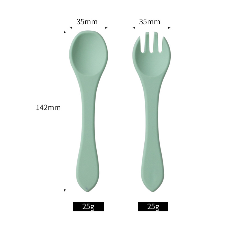 Baby Food Utensils Set - Juego de Cuchara y Tenedor de
