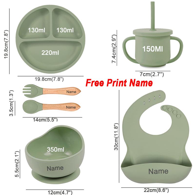 Vajilla de silicona para niños - Baby Food Menu reseña y precio