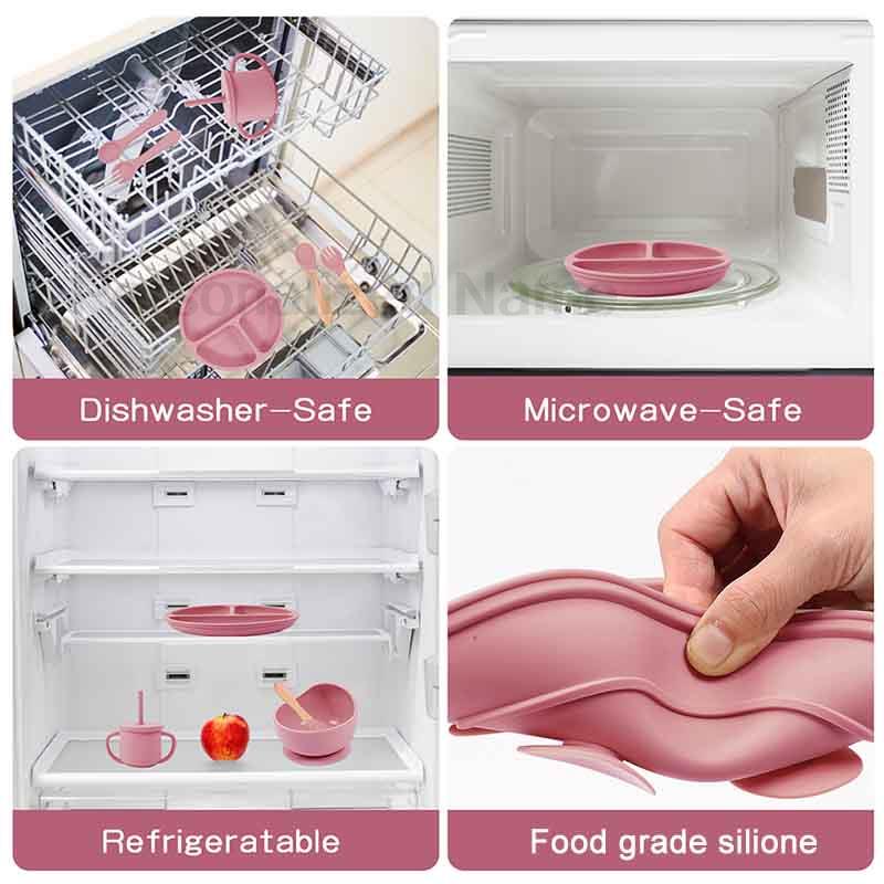 Vajilla de silicona para niños - Baby Food Menu reseña y precio