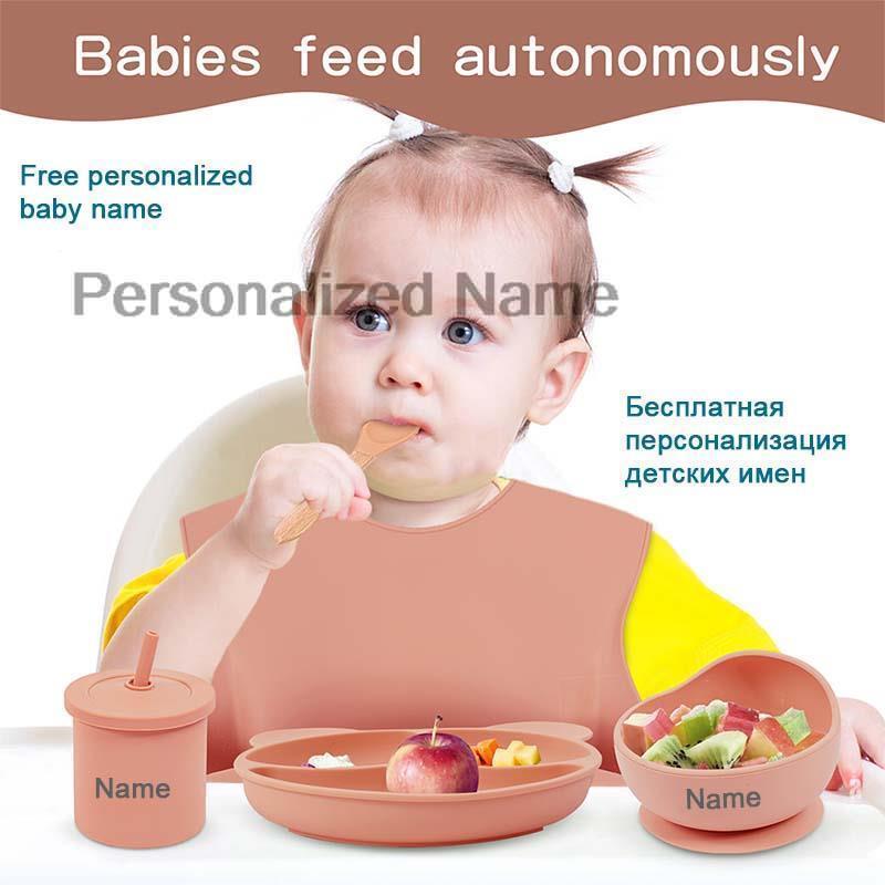 Juego de vajilla de silicona c - Baby Food Menu reseña y precio