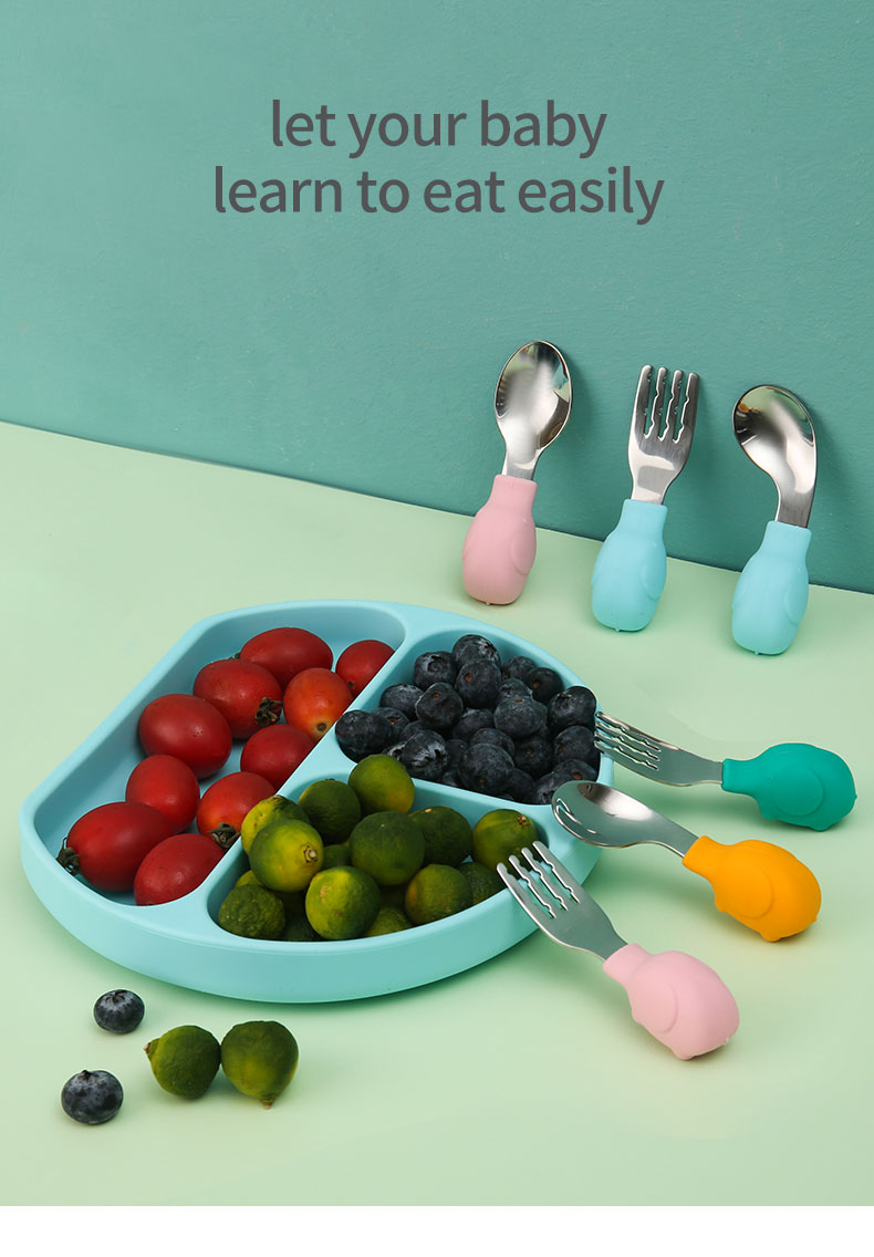 Elephat-Juego de vajilla para  - Baby Food Utensils Set reseña y precio