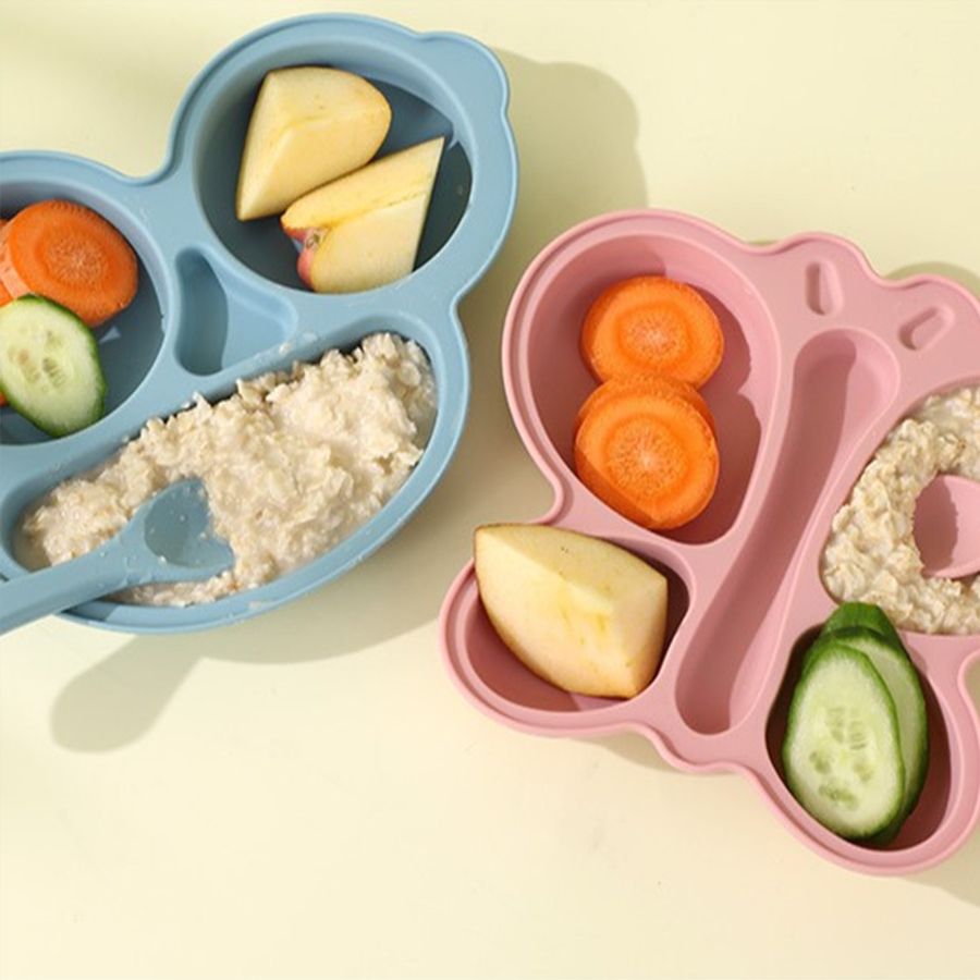 Plato de comedor de silicona c - Baby Food Menu reseña y precio