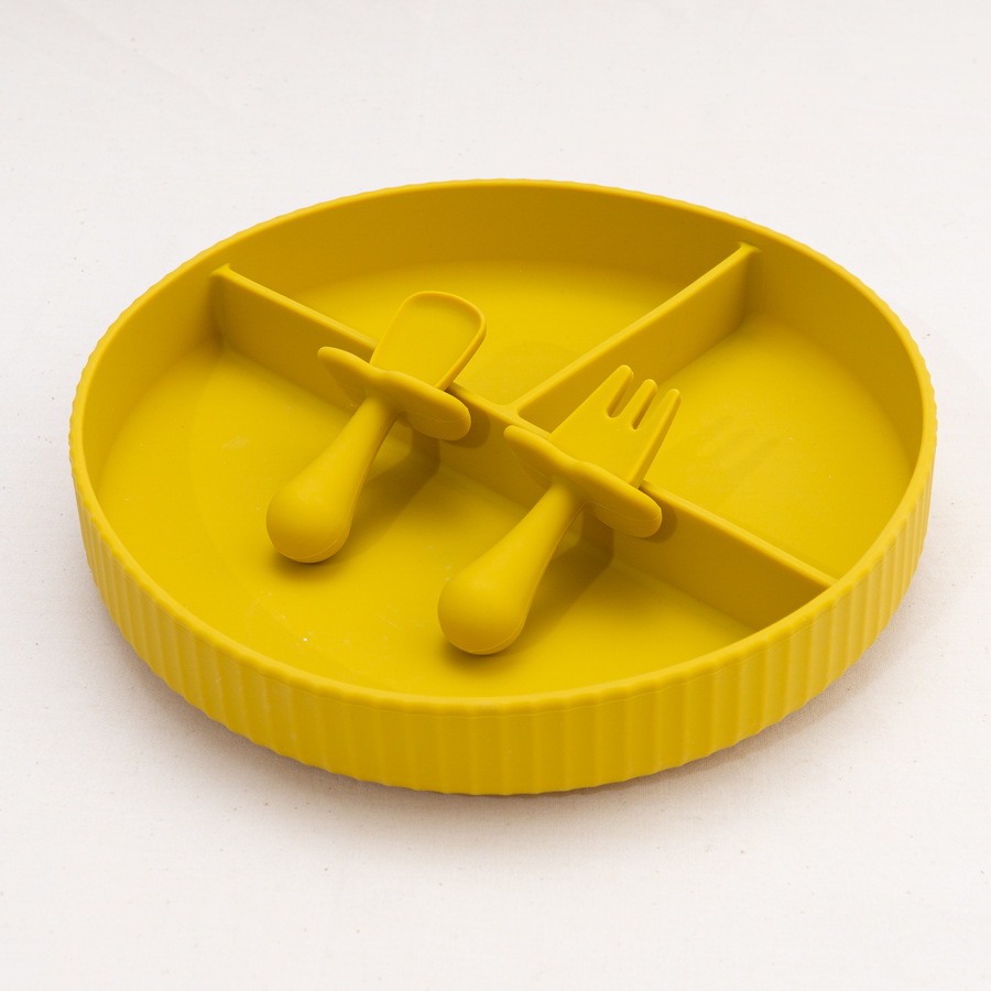 Mini Tenedor de silicona sin B - Baby Food Utensils Set reseña y precio