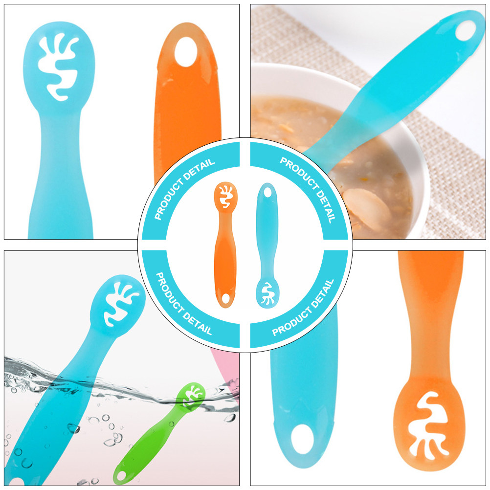 Juego de cucharas de aprendiza - Baby Food Utensils Set reseña y precio
