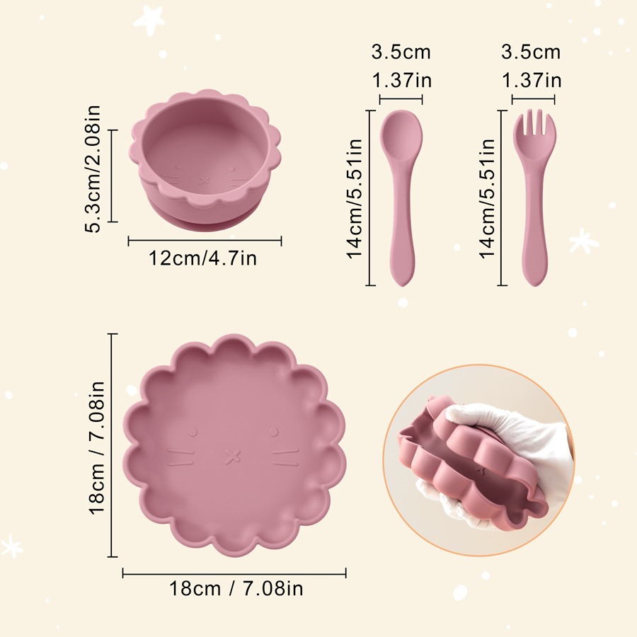 Juego de vajilla de silicona p - Baby Food Menu reseña y precio