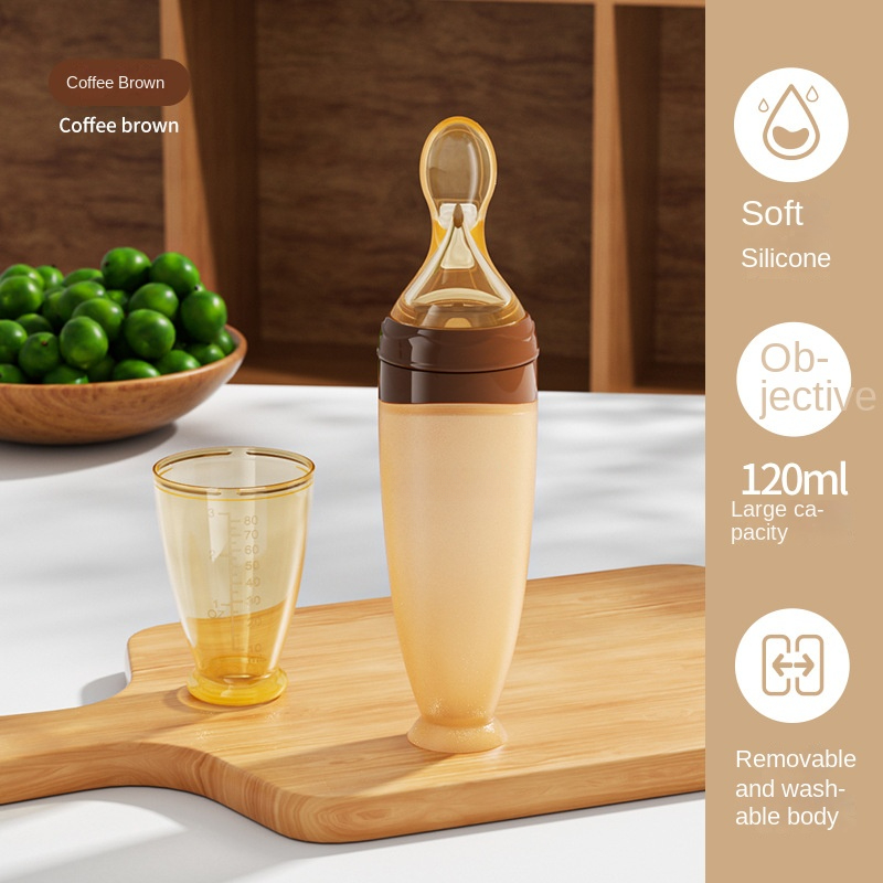 Biberón de silicona con cuchar - Baby Rice Food reseña y precio