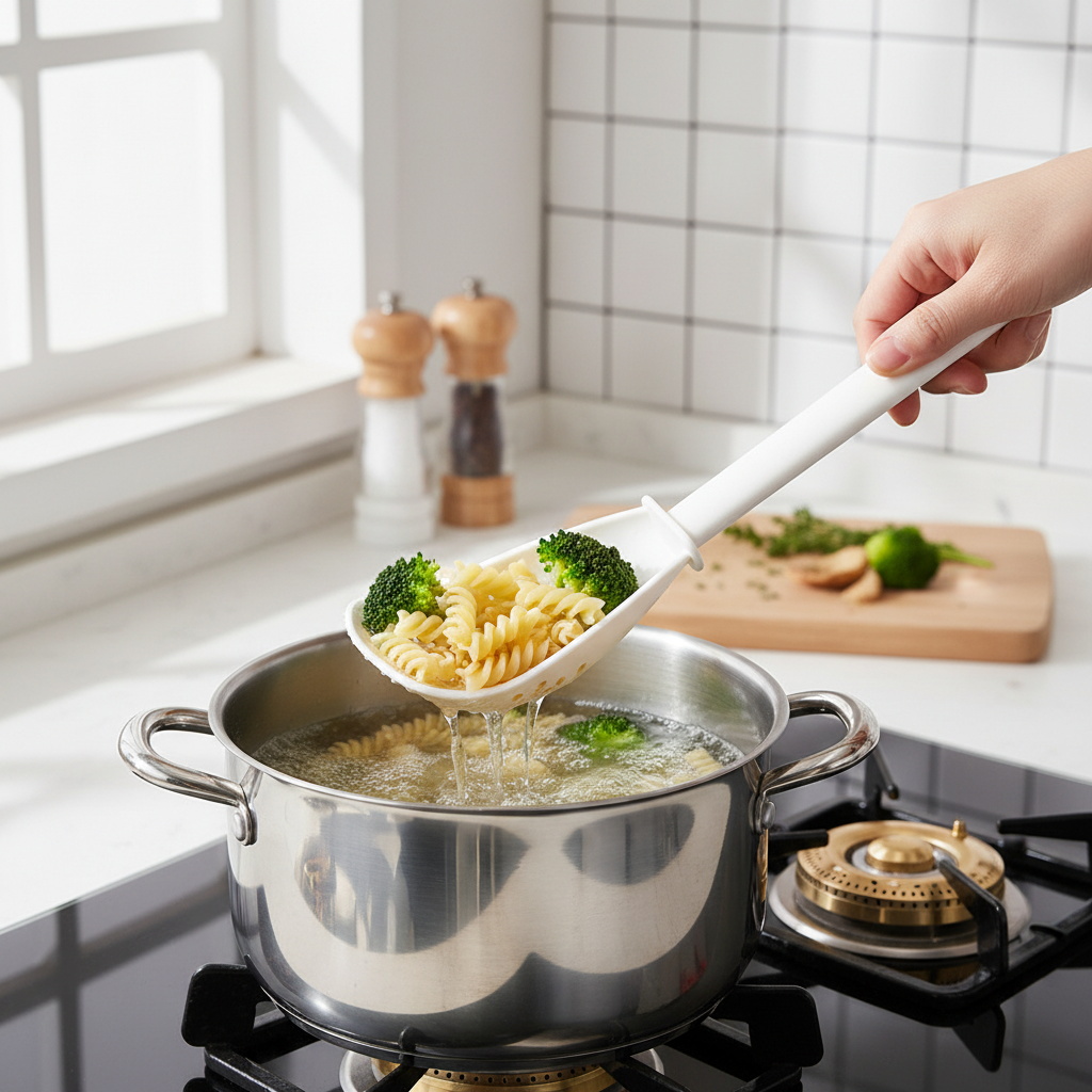 Cuchara de drenaje de plástico - Baby Food Strainer reseña y precio