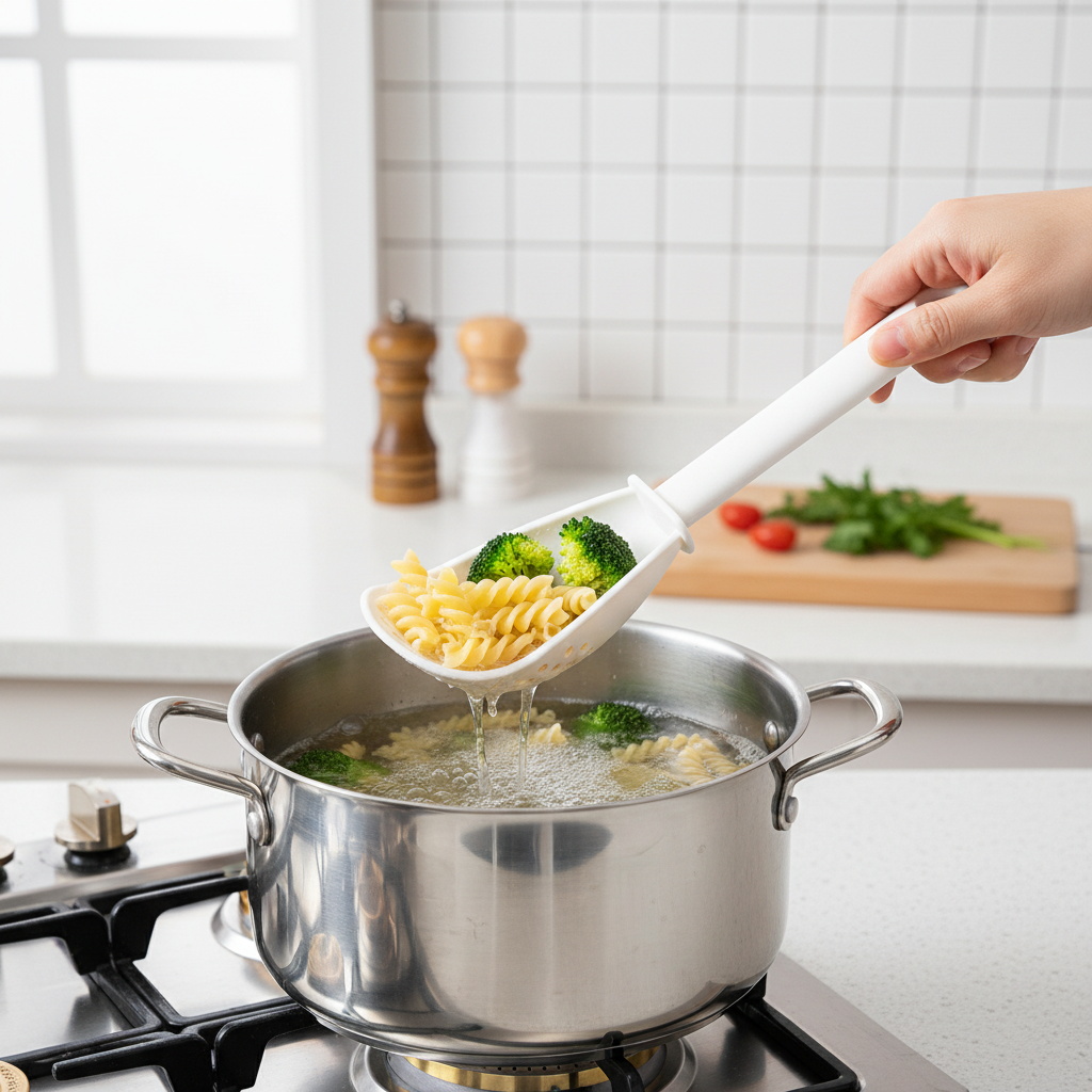 Cuchara de drenaje de plástico - Baby Food Strainer reseña y precio