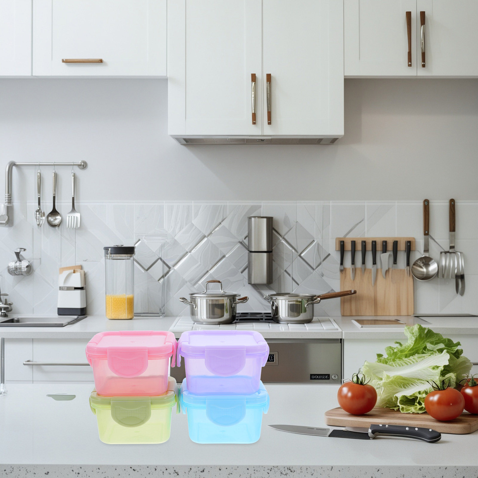 Juego de 4 Recipientes Mini Po - Baby Food Intake reseña y precio