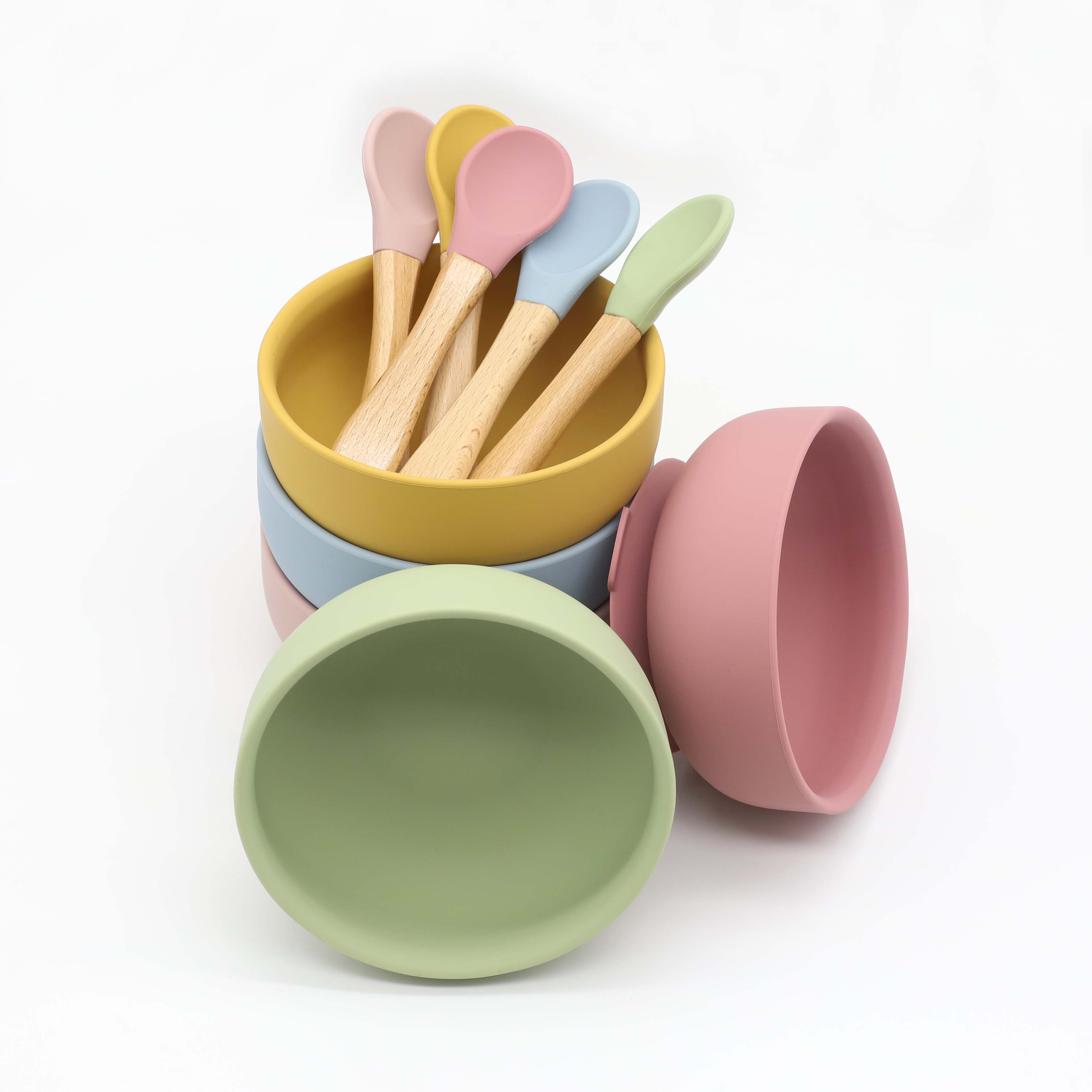 Cuenco de silicona con ventosa - Baby Food Utensils Set reseña y precio