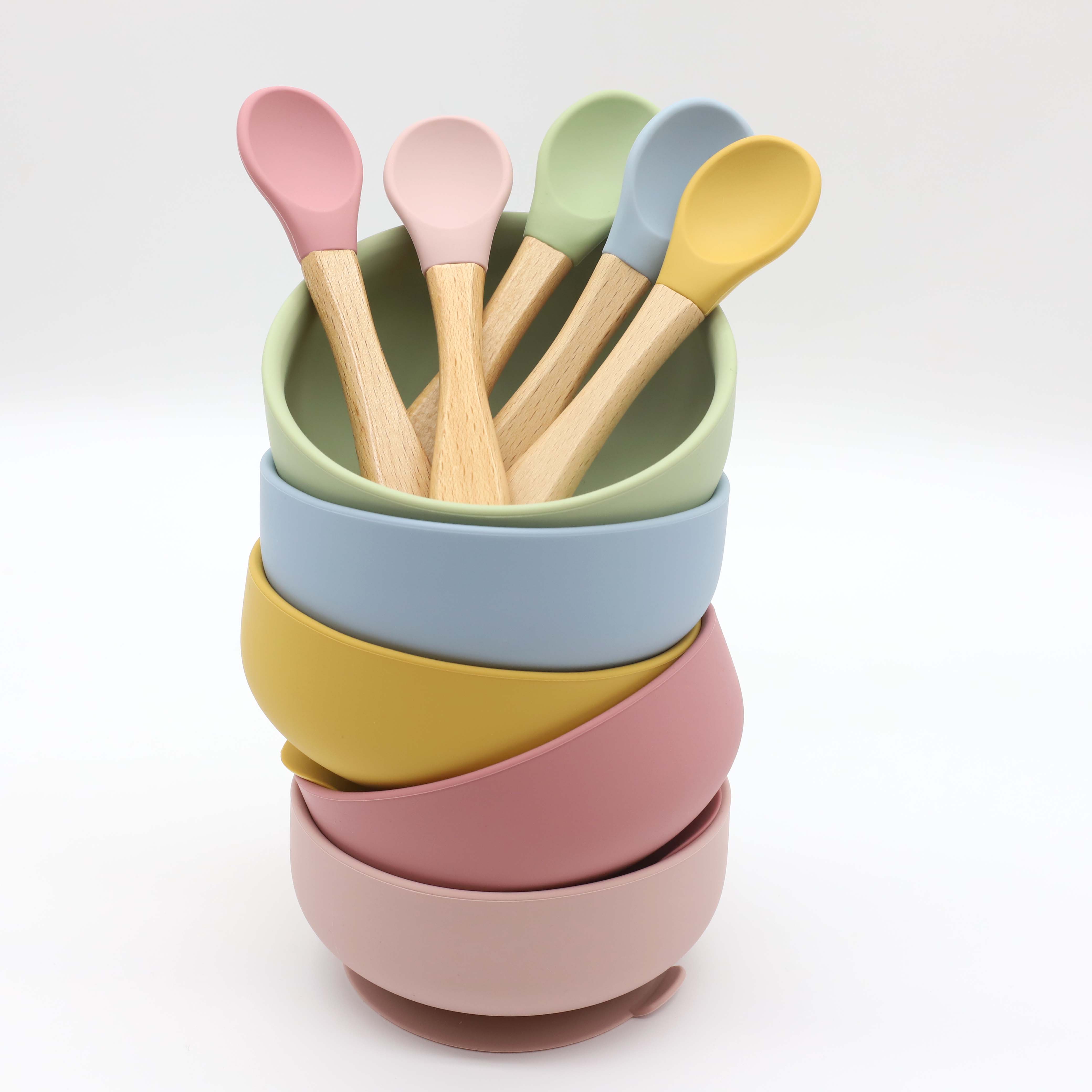 Cuenco de silicona con ventosa - Baby Food Utensils Set reseña y precio