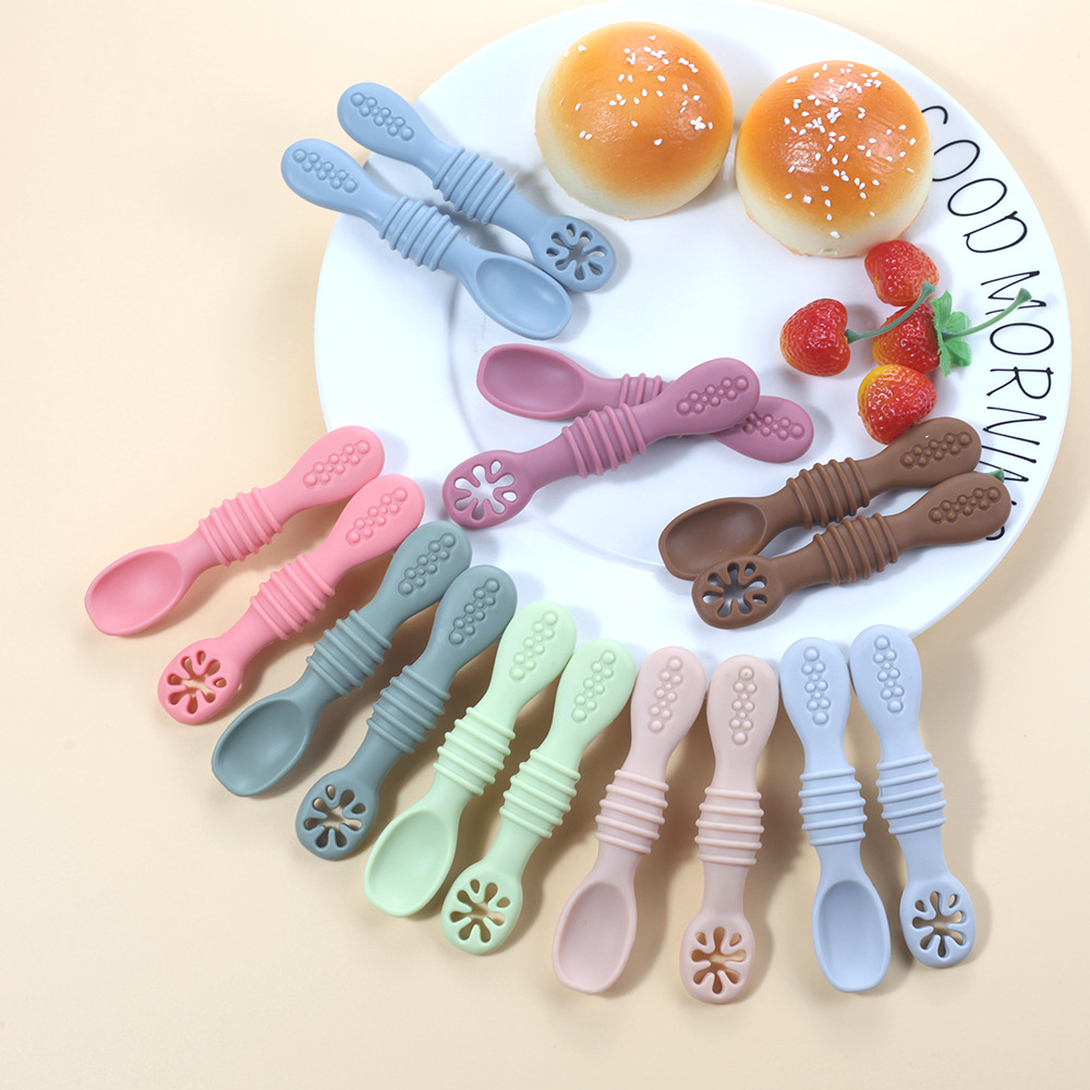 Juego de cucharas de aprendiza - Baby Food Utensils Set reseña y precio