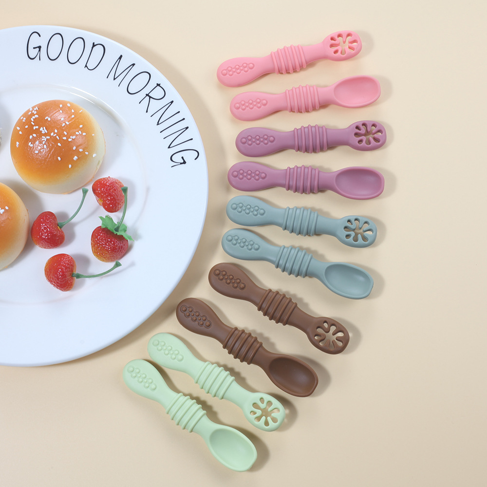 Juego de cucharas de aprendiza - Baby Food Utensils Set reseña y precio